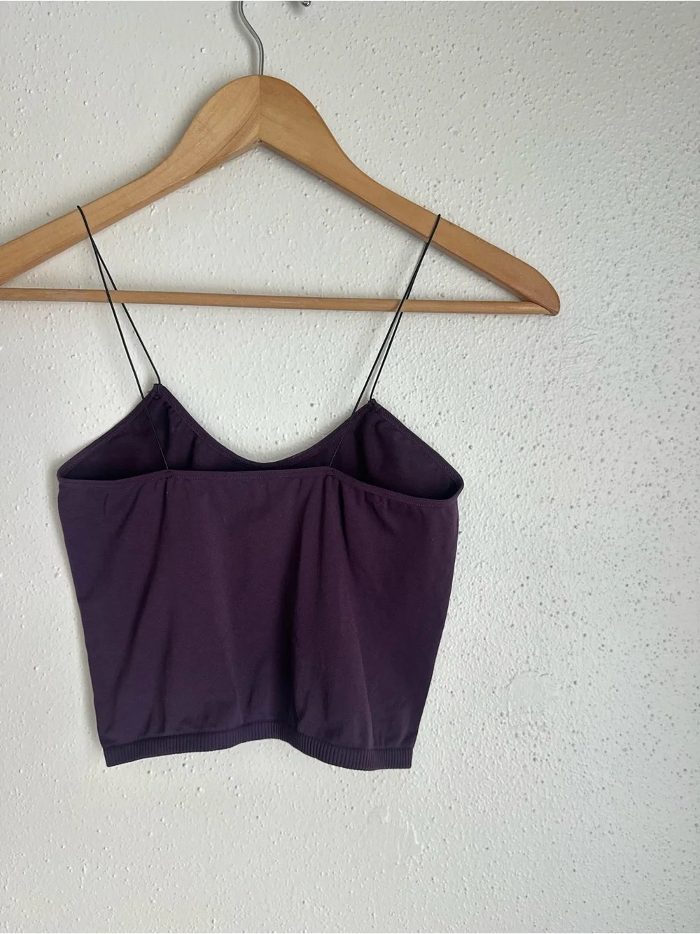 Free People Plum Spaghetti Strap Crop Cami